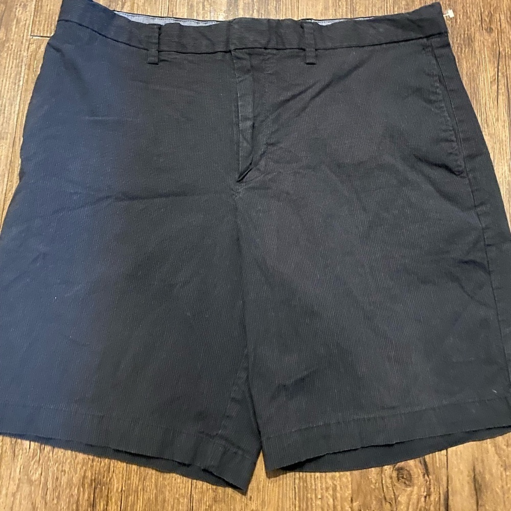 Banana Republic Dark Blue Flat Front Shorts - Picture 2 of 5
